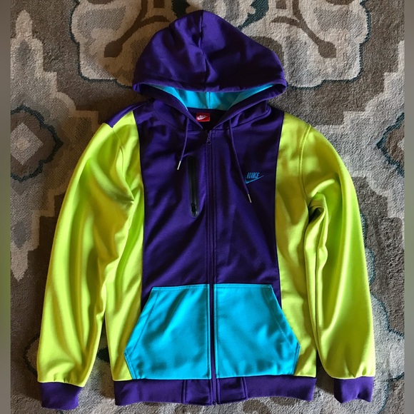 Nike colorblock zip-up hoodie and joggers set large - Picture 2 of 7